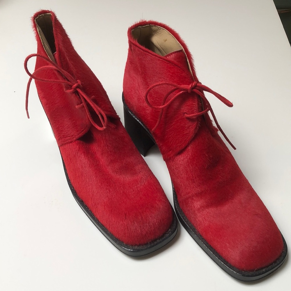 Freelance, vintage pony skin booties 37 1/2